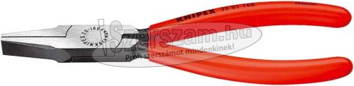 KNIPEX Laposfogó rövidcsőrű, polírozott fej, PVC nyél 125mm 2 001 125