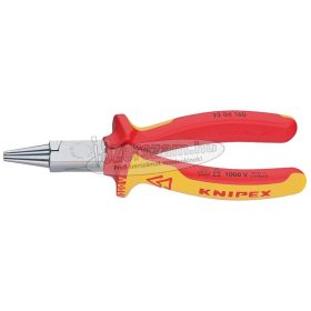   KNIPEX Szigetelt kerekcsőrű fogó, rövid csőrű, kétkomponensű nyél 160mm, 1000V 2 206 160