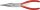 KNIPEX félkerekcsőrű fogó hosszú, vágóéllel, PVC nyél 200mm, polírozott fej 2 611 200
