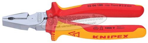 KNIPEX Szigetelt egyetemes fogó, kétkomponensű nyél 225mm 0206 225 1000V 02 06 225