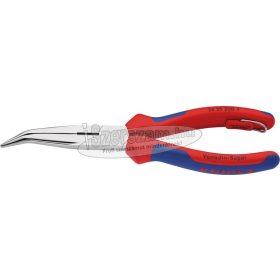   KNIPEX félkerekcsőrű fogó hajlított, krómozott/polírozott fej, kétkomponensű/PVC nyél