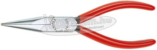 KNIPEX félkerekcsőrű fogó rövid, polírozott fej, PVC nyél 140mm 3 021 140