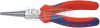 KNIPEX kerekcsőrű fogó hosszú, kétkomponensű/PVC nyél, polírozott/krómozott fej