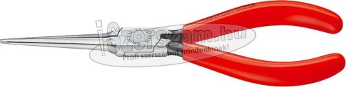 KNIPEX Laposfogó hosszúcsőrű tűhegyű, PVC nyél 160mm, polírozott fej 3 111 160