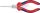KNIPEX Laposfogó hosszúcsőrű tűhegyű, krómozott fej, kétkomponensű nyél 160mm 3 115 160