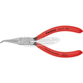   KNIPEX Laposfogó (jusztírozó), polírozott fej, PVC nyél 135mm, hajlított 40° 3 231 135