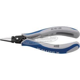   KNIPEX Elektronikai laposcsőrű fogó, precíziós 135mm, keresztfogazott pofa 3 442 130