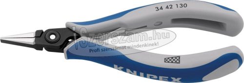 KNIPEX Elektronikai laposcsőrű fogó, precíziós 135mm, keresztfogazott pofa 3 442 130