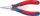 KNIPEX Elektronikai laposcsőrű fogó, kétkomponensű nyél 115mm 3 512 115 35 12 115 SB