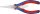 KNIPEX Elektronikai laposcsőrű fogó, kétkomponensű nyél 145mm 3 552 145