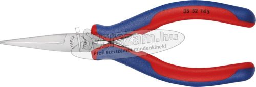 KNIPEX Elektronikai laposcsőrű fogó, kétkomponensű nyél 145mm 3 552 145