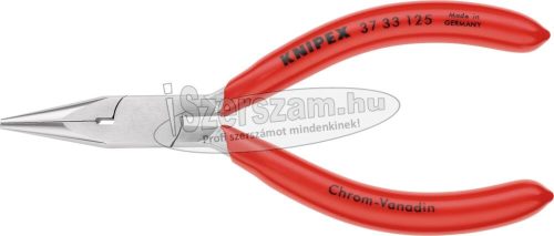 KNIPEX Finommechanikai fogó, félkerek fej, PVC nyél 125mm 3 733 125