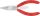 KNIPEX Finommechanikai fogó, kerek fej, PVC nyél 125mm 3 741 125