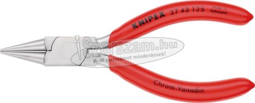 KNIPEX Finommechanikai fogó, kerek fej, PVC nyél 125mm 3 741 125