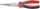 KNIPEX félkerekcsőrű fogó mechanikai, krómozott fej, kétkomponensű nyél 200mm 3 815 200