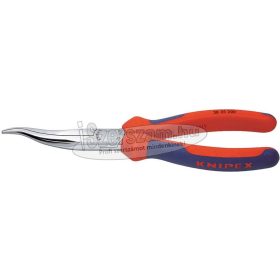   KNIPEX műszerész fogó, félkerek, görbített, kétkomponensű nyél 200mm, krómozott fej 3 835 200