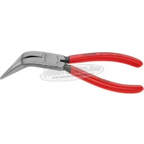   KNIPEX műszerész fogó, félkerek, hajlított, PVC nyél 200mm, 70°, polírozott fej 3 871 200