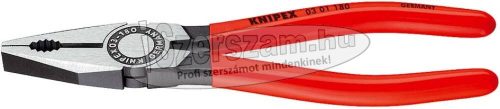 KNIPEX Egyetemes fogó, polírozott fej, PVC nyél 200mm 0301 200