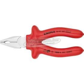 KNIPEX Szigetelt egyetemes fogó, mártott nyél 1000V