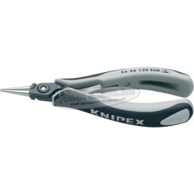   KNIPEX Elektronikai félkerekcsőrű fogó, precíziós, ESD 130mm 3422 130 ESD