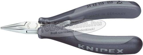 KNIPEX Elektronikai félkerekcsőrű fogó, ESD 115mm 3522 115 ESD