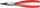 KNIPEX Seegergyűrű fogó belső-egyenes BE, polírozott fej, PVC nyél J0 140mm, 8-13mm 4411 J0