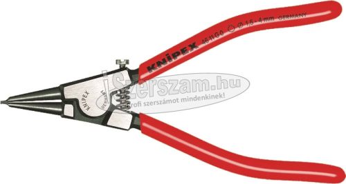 KNIPEX Seegergyűrű fogó külső-egyenes KE, polírozott fej, PVC nyél G2 140mm, 5-13mm 4611 G2