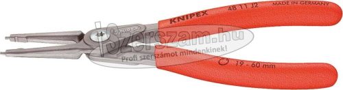 KNIPEX Seegergyűrű fogó, precíziós belső-egyenes BE, PVC nyél