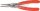 KNIPEX Seegergyűrű fogó, precíziós belső-egyenes BE, PVC nyél J1 140mm, 12-25mm 4811 J1