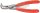 KNIPEX Seegergyűrű fogó, precíziós belső-hajlított BH 90°, PVC nyél J21 165mm, 19-60mm 4821 J21