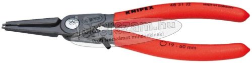 KNIPEX Seegergyűrű fogó, precíziós belső-egyenes BE, túlfeszítő határolós