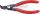 KNIPEX Seegergyűrű fogó, precíziós külső-hajlított KH 90°, túlfeszítő határolós J01 130mm, 8-13mm 4841 J01
