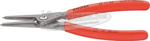 KNIPEX Seegergyűrű fogó, precíziós külső-egyenes KE, PVC nyél A0 140mm, 3-10mm 4911 A0