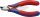 KNIPEX Elektronikai ferde csípőfogó, kétkomponensű nyél 120mm/0,3-1mm ,15° vágóél 6 212 120