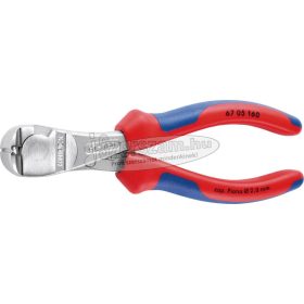   KNIPEX homlokcsípő fogó erő, krómozott/polírozott, PVC/kétkomonensű nyél
