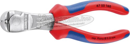 KNIPEX homlokcsípő fogó erő, krómozott/polírozott, PVC/kétkomonensű nyél