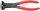 KNIPEX homlokcsípő fogó, polírozott, PVC nyél 280mm/3,2-4,5mm 6 801 280