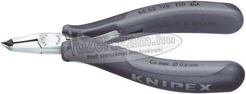 KNIPEX Elektronikai homlokcsípő fogó ESD 115mm/0,5-2mm 6412 115 ESD
