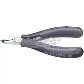   KNIPEX Elektronikai homlokcsípő fogó, mini, ESD 120mm/0,6mm, 65° ferde él, ferde vágóél 6462 120 ESD