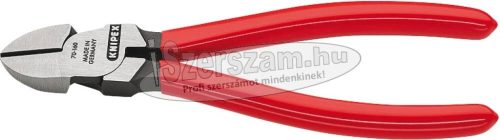 KNIPEX oldalcsípő fogó, polírozott, PVC nyél 110mm/1,2-3mm 7 001 110