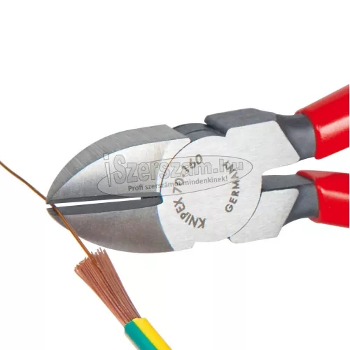 KNIPEX oldalcsípő fogó, polírozott, PVC nyél 140mm/1,8-4mm 7 001 140