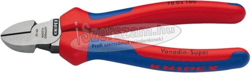 KNIPEX oldalcsípő fogó polírozott, kétkomponensű/PVC nyél, polírozott/krómozott fej