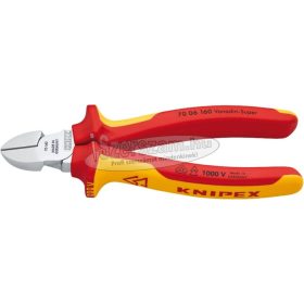   KNIPEX Szigetelt oldalcsípő fogó, kétkomponensű nyél 1000V