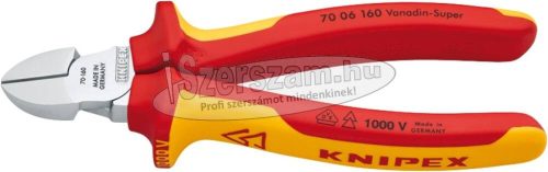 KNIPEX Szigetelt oldalcsípő fogó, kétkomponensű nyél 1000V