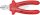 KNIPEX Szigetelt oldalcsípő fogó, mártott nyél 1000V 180mm 7 007 180