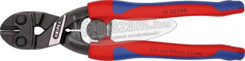 KNIPEX Kompakt csapszegvágó, CoBolt, kétkomponensű nyél 200mm/3,6-6mm, rugóval 7 132 200