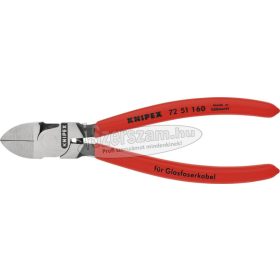  KNIPEX oldalcsípő fogó, optikai kábelhez, PVC nyél 160mm 7 251 160