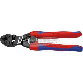   KNIPEX Kompakt csapszegvágó, puha fémhez, kétkomponensű nyél 200mm/6mm, rugóval, lágy fémhez (alu, réz, műanyag) 7 262 200