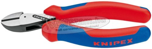 KNIPEX oldalcsípő fogó X-Cut, polírozott, kétkomponensű nyél 160mm/2,2-4,8mm 7 302 160