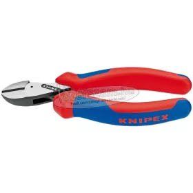   KNIPEX oldalcsípő fogó X-Cut, krómozott, kétkomponensű nyél 160mm/2,2-4,8mm 7 305 160